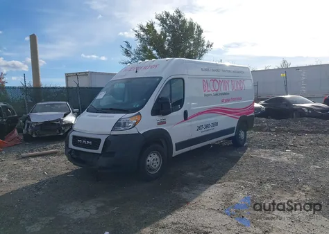 2020 Ram Promaster 2500 High Roof 159 Wb from USA, damaged, VIN 3C6TRVDG8LE139500